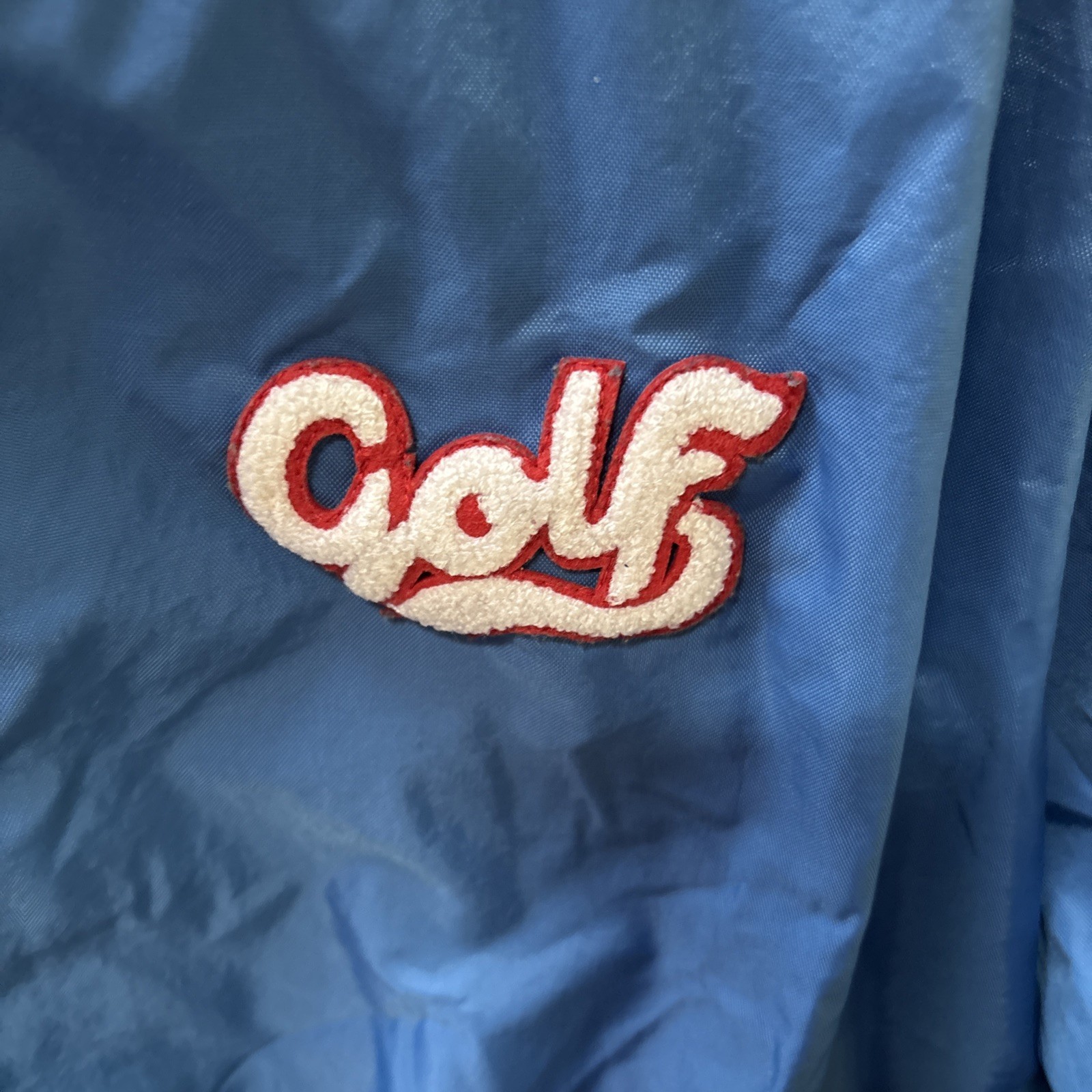Golf Wang Blue Cursive Script Jacket size Large - image 3