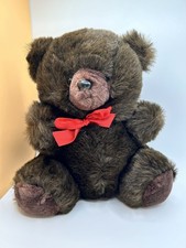  PREOWNED Dark Brown Teddy Bear 10" Plush