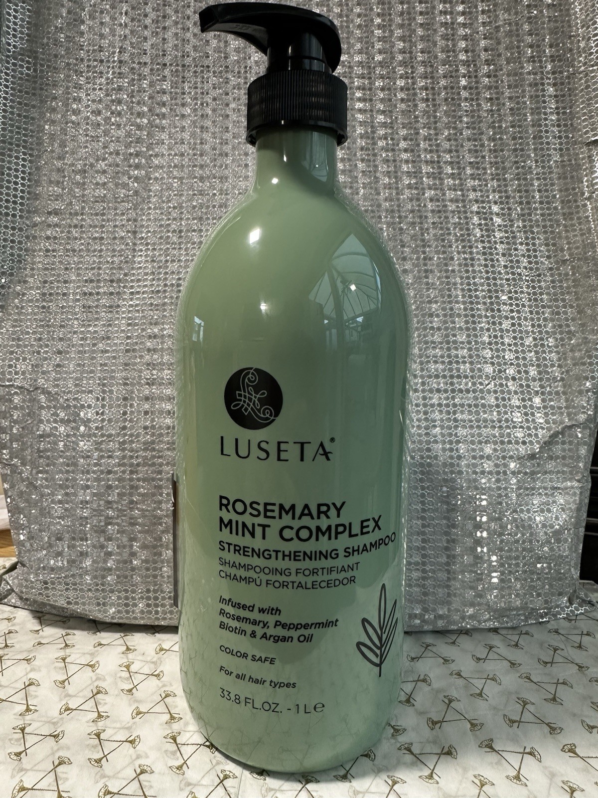 Luseta Rosemary Mint Complex Shampoo Peppermint Biotin & Argan Oil 1L New