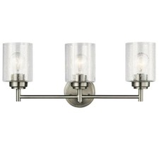 Kichler Winslow 3 Light 22" Wide Bathroom Vanity Light Brushed Nickel