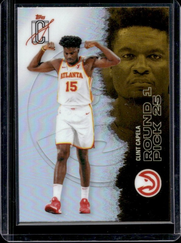 2025-26 Topps Signature Class Clint Capela Chrome Veteran Refractor #48 Hawks