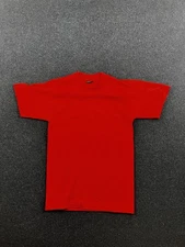 Vintage Screen Stars Best Shirt Mens Small Red Blank Tee Made USA 50/50 90s