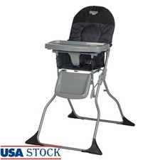 Simple Fold High Chair Portable Adjustable Tray Easy Clean Compact Design New