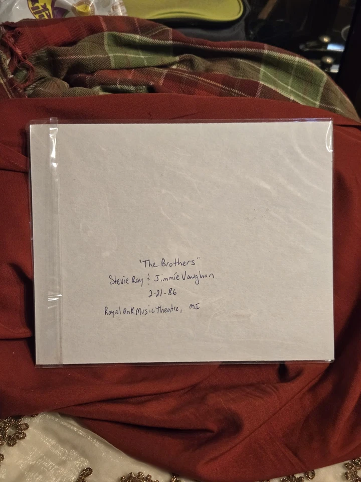 The Brothers Jimmie & Stevie Ray Vaughan Royal Oak Music Theatre 8x10 Picture - Image 2 of 2