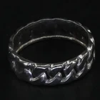 VTG Sterling Silver - 6mm Cuban Miami Chain Link Men's Band Ring Size 8 - 3g