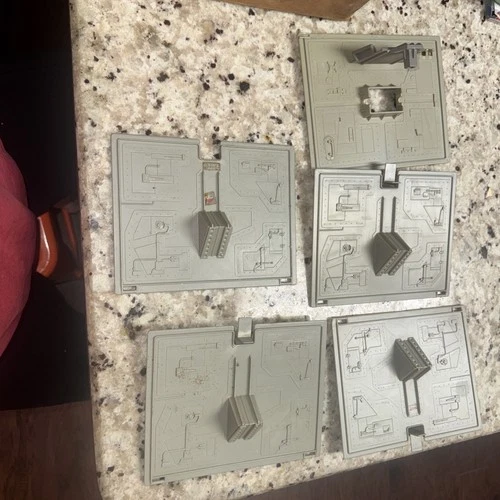 Vintage 1986 GI Joe Terror Drome Lower Bay Door Parts -Set of 5