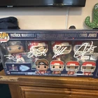 Funko Pop! NFL Fanatics Exclusive Autographed Mahomes Kelce Pacheco Jones Set