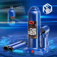 3 Ton/6613.8lb Welded Hydraulic Bottle Jack Repair Vehicle w/ Manual handle Blue