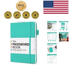 Elegant Aquamarine Password Keeper Book with ...