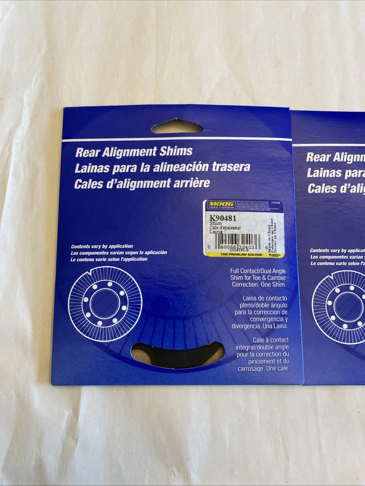 JUEGO DE DOS K90481 Moog Camber & Kit de alineación trasero para VW Golf City Beetle Foto 3 de 4