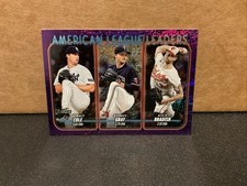 2024 Topps Series 1 - American League Leaders ERA #324 Purple Holofoil /799