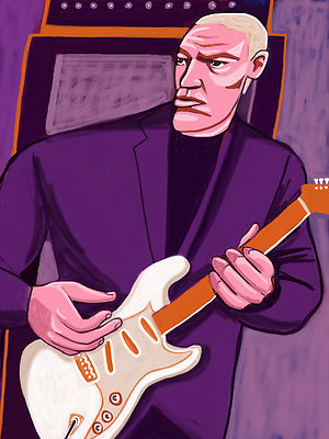 DAVID GILMOUR PRINT poster live in gdansk cd dark side moon pink floyd the wall 