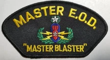 MASTER E.O.D. "MASTER BLASTER"  shoulder hat patch approx 2.75x5.25"