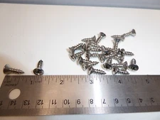 #10 x 5/8" Oval Head Phillips Sheet Metal Screw SS 18-8 VINTAGE USA   Qty 25