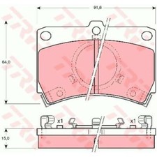 TRW Bremsbeläge GDB374 Bremsklötze für Mazda 323 III Hatchback BF