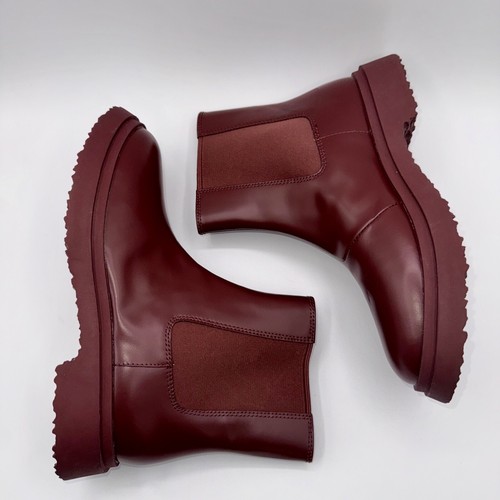 Camper Walden Boots Women’s Size 9 EU 40 Burgundy Leather Chelsea Ankle Boots - Picture 2 of 15