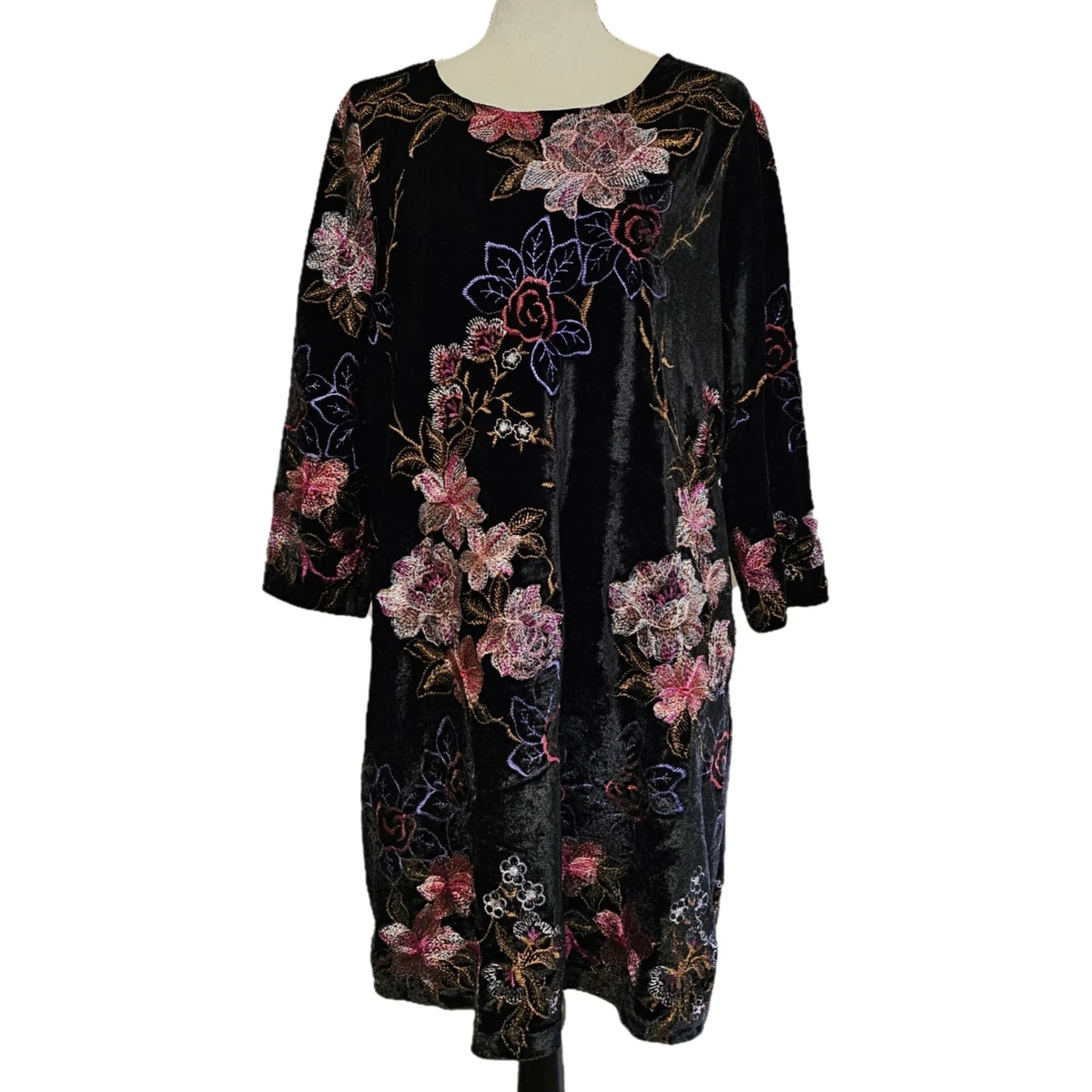 Womens Dresses Beige By Eci Embroidered Dress Beige Eci Dress Women Size Pullover Velvet Floral Whimsygoth Womens Dresses Beige By Eci Embroidered Dress Beige Eci Dress Women Size Pullover Velvet Floral Whimsygoth