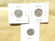 Switzerland Lot Of 3 Coins 1 2 Franc 1953 1955 1957 Ebay