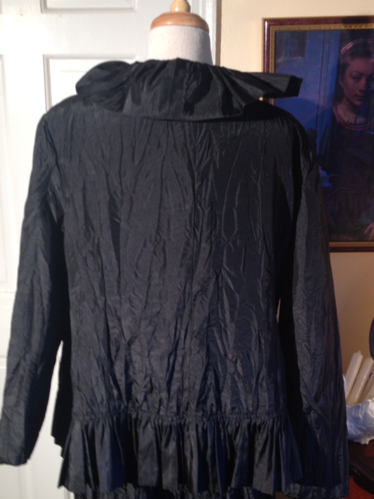 TALLY TAYLOR PARIS ROME CRINKLE BLACK TWO PIECE SKIRT SET-SIZE12-STUNNING STYLE!