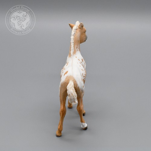 Custom Palomino Appaloosa Pony Foal - "Stormy" Breyer Mold - 1:9 Scale - Picture 5 of 9