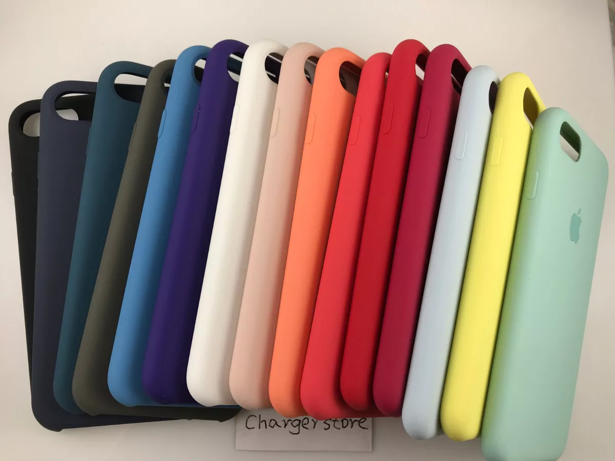 Original Genuine Apple Silicone Case for iPhone 7 8 SE 2nd Generation 3rd Gen - eBay