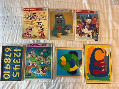 Lot Of 7 Puzzles For 3 Years And Up