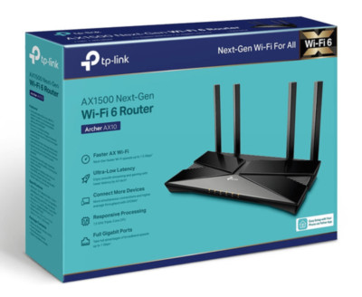 TP-Link Archer AX10 Dual Band 300Mbps/ 1.2Gbps Wi-Fi 6 Router