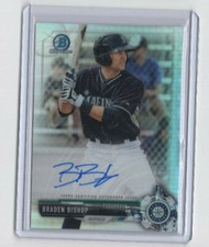 BRADEN BISHOP 2017 Bowman Chrome Refractor AUTO #/499