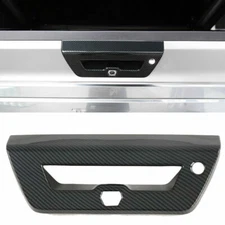 Carbon Fiber Look Tailgate Door Handle Bowl Decor Cover Trim For Ford F150 15-20