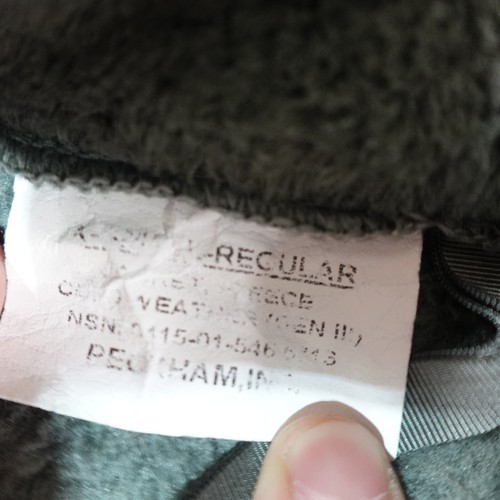 Gen III Military Jacket Mens XS Gray Cold Weather Fleece Peckham US Army Winter - Picture 4 of 13