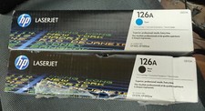 Genuine HP 126A Toner Cartridges 1x CE311A Cyan 2x CE310A Black 1x CE312A Yellow