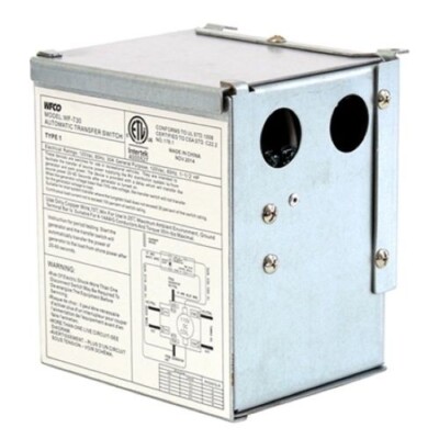 WFCO WF-T30 Automatic Transfer Switch Intertek 4000527 Camper-RV-Motorhome