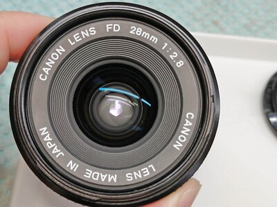 Canon New FD NFD 28mm f/2 MF Lens ワイド Canon NEW FD 28mm f/2.8 Wide Angle MF NFD Lens [Near Mint