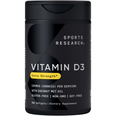 Vitamin D3 5000iu (360 softgels)