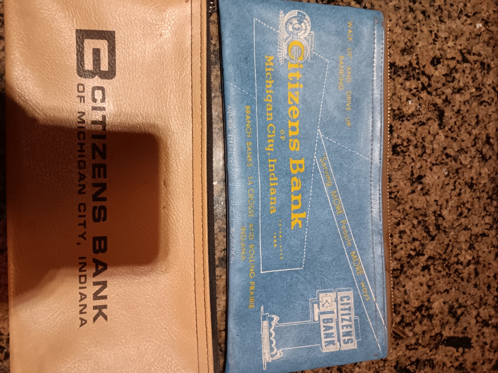 Vintage Citizens Bank Money Bag Zipper Pouch Lot eBay