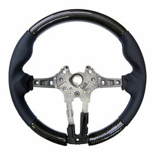 2-Series F22/F23 15-19 M-Sport Carbon Fiber Steering Wheel Black Leather for BMW