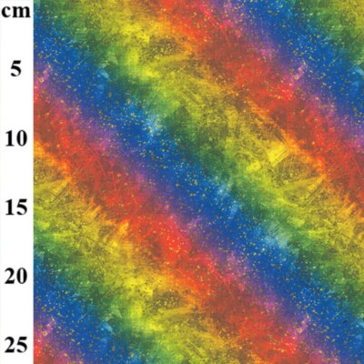 100% Baumwolle Digital Stoff Rose & Hubble Regenbogen Galaxy Universum 150cm breit
