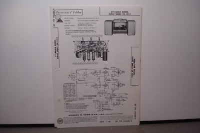 SAMS PHOTOFACT SERVICE MANUAL 794-10 SYLVANIA RECORD PLAYER 45P40 411-1