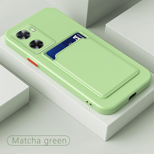 Case For Oppo A17K A54 A96 A94 A58 A78 Shockproof Soft Silicone Card Slot Cover - Picture 19 of 23
