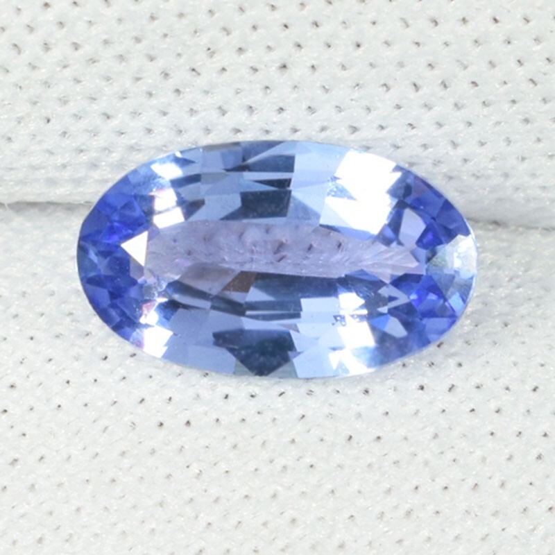 1.32 ct GOOD LUSTROUS BEST BLUE NATURAL TANZANITE Oval See Vdo ZX