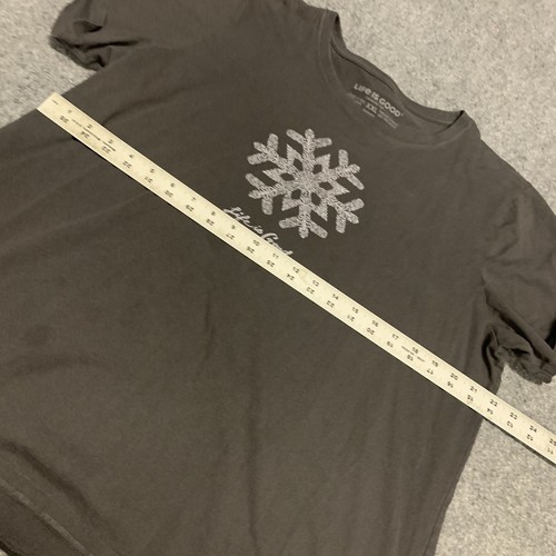 Life Is Good Womens Size XXL Top Snowflake Short Sleeve Tee Shirt Crusher - Picture 3 of 12