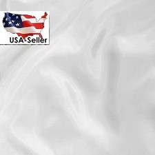 5 yards white polyester lining fabric 60" great for Bridal Lining