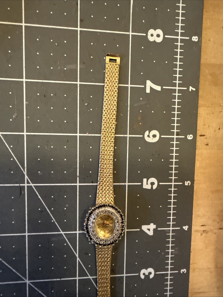Da Vinci by Lucien Piccard ~50 Sapphire Diamond ladies watch brand new battery Lucian Piccard Women main image 4