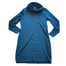 Old Navy Dress Womens XL Hunter Green Cowl Neck Knit Shift Casual Career Basic