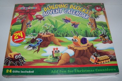 New sealed Spring Flower Insect Animals BUILDING BLOCKS ADVENT CALENDAR set  | eBay