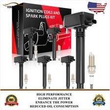 Ignition Coils & Spark Plugs Kit For Jeep Wrangler 2018-2020 Gladiator 2020 3.6L