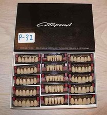 Willi Geller Creapearl Frontzähne 15 Garnituren C3 NEU Art. Nr. P-32