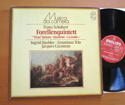 Philips 6570 924 Schubert Trout Quintet Ingrid Haebler Grumiaux Trio EXCELLENT