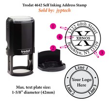 Personal 4642 Self Inking Address Stamp or Monogram for Business