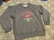 DETROIT RED WINGS Old Time Hockey Jersey Style LARGE Sweatshirt 1926